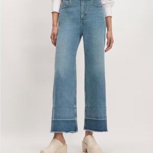 Everlane, cropped and flared jeans, size 27